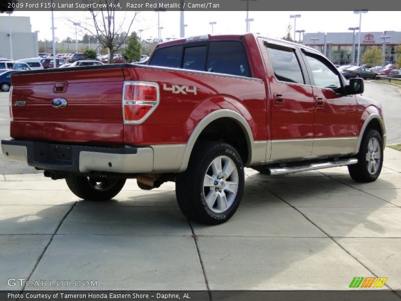 Razor Red Metallic / Camel/Tan 2009 Ford F150 Lariat SuperCrew 4x4