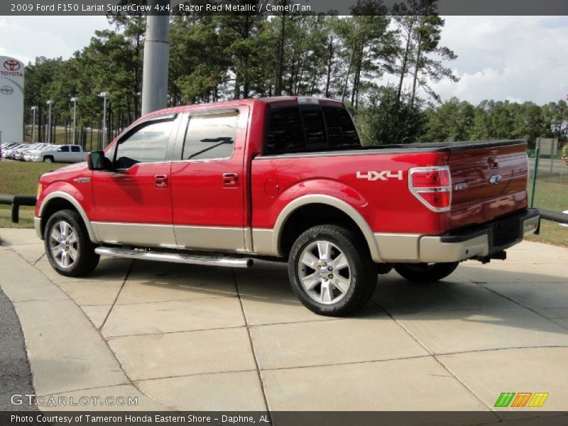 Razor Red Metallic / Camel/Tan 2009 Ford F150 Lariat SuperCrew 4x4