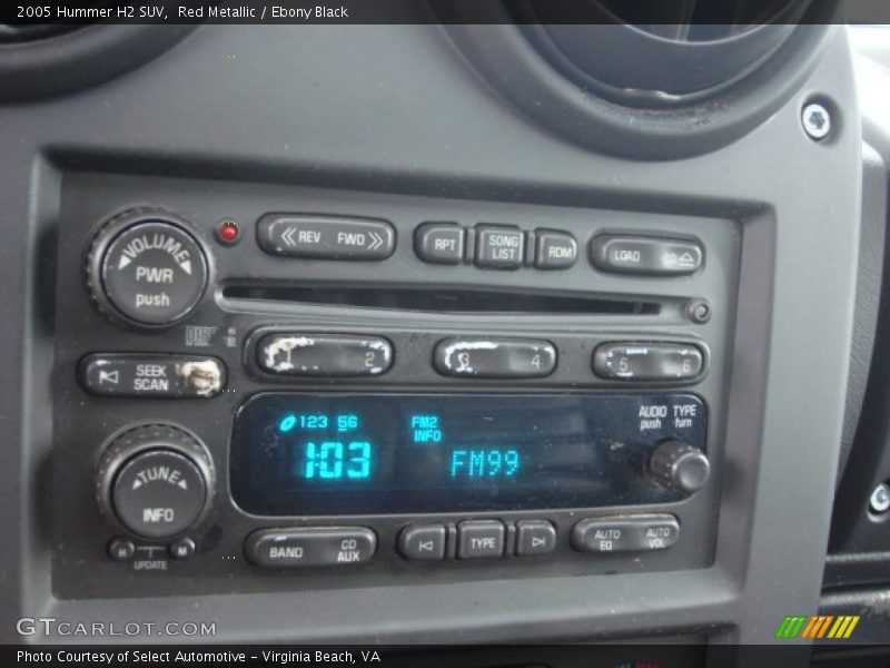 Red Metallic / Ebony Black 2005 Hummer H2 SUV