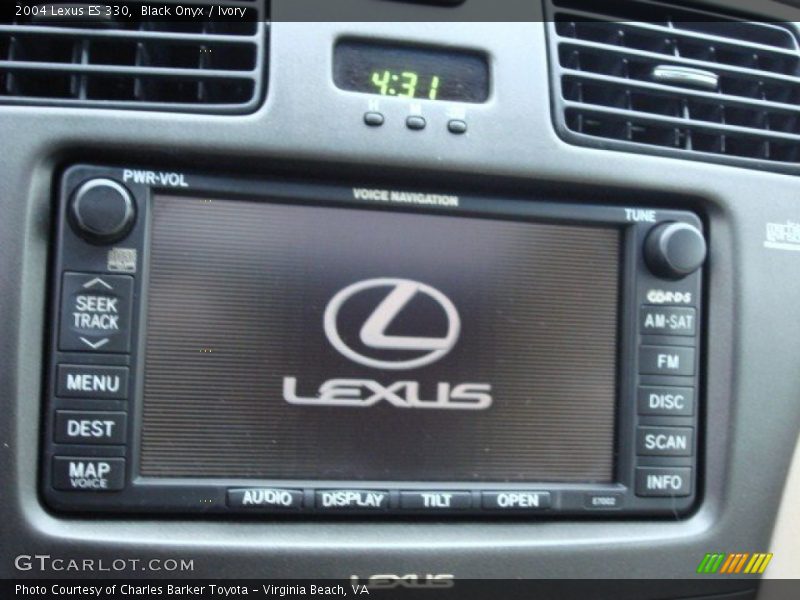 Black Onyx / Ivory 2004 Lexus ES 330