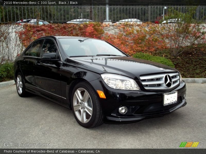 Black / Black 2010 Mercedes-Benz C 300 Sport