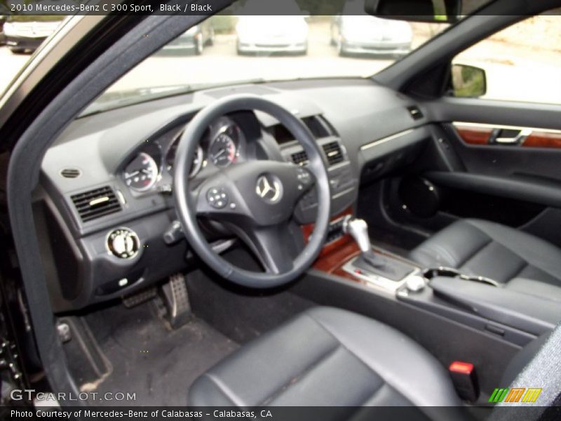 Black / Black 2010 Mercedes-Benz C 300 Sport