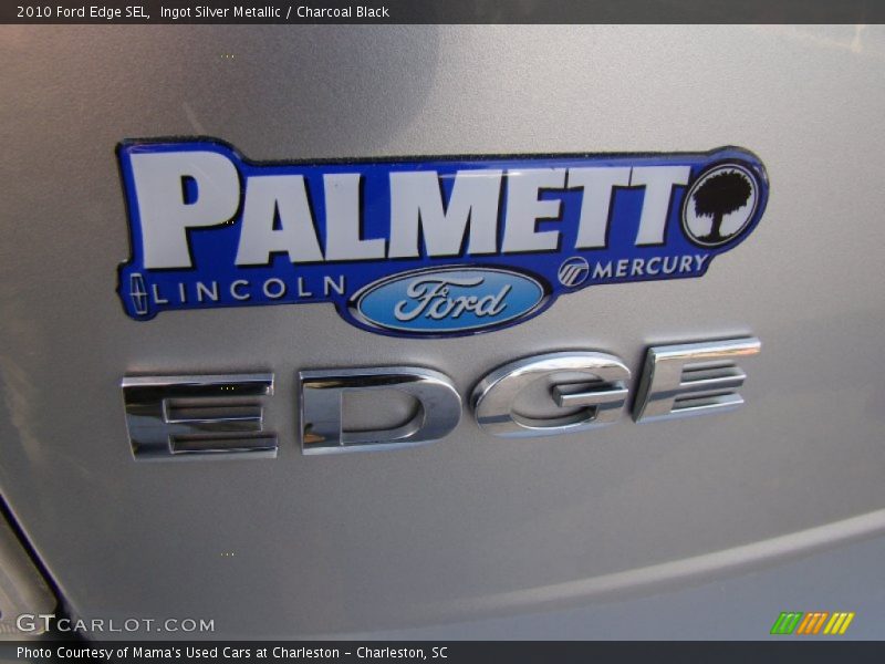 Ingot Silver Metallic / Charcoal Black 2010 Ford Edge SEL