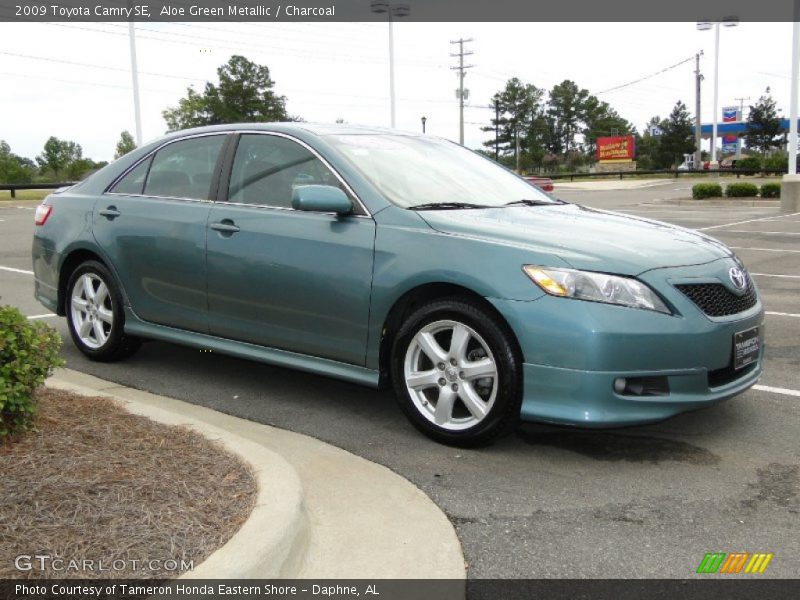 Aloe Green Metallic / Charcoal 2009 Toyota Camry SE