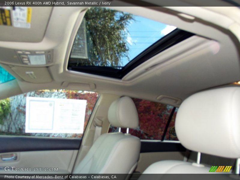 Sunroof of 2006 RX 400h AWD Hybrid