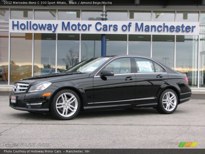 Black / Almond Beige/Mocha 2012 Mercedes-Benz C 300 Sport 4Matic