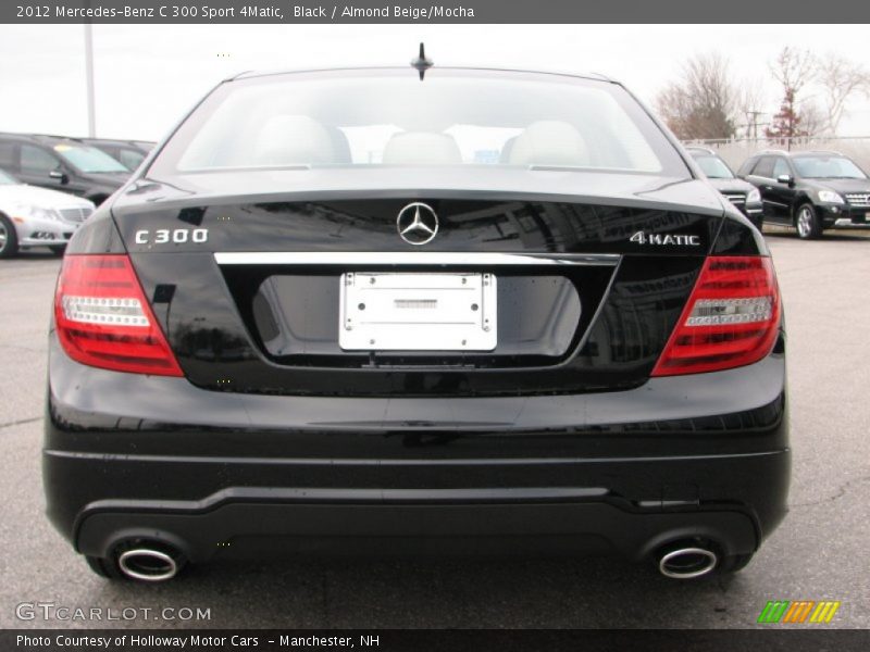 Black / Almond Beige/Mocha 2012 Mercedes-Benz C 300 Sport 4Matic