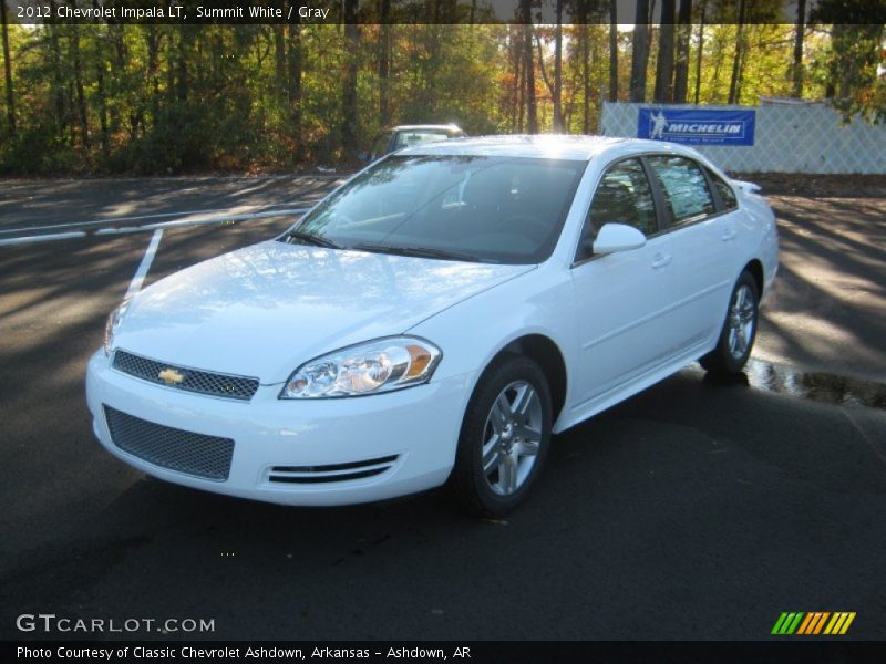 Summit White / Gray 2012 Chevrolet Impala LT