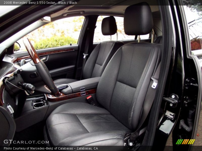 Black / Black 2008 Mercedes-Benz S 550 Sedan