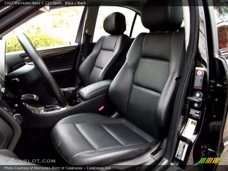 Black / Black 2007 Mercedes-Benz C 230 Sport