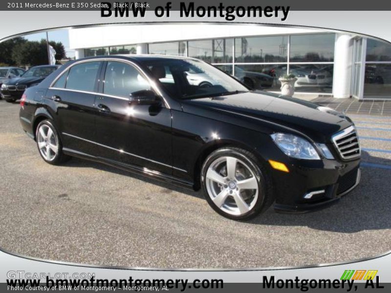 Black / Black 2011 Mercedes-Benz E 350 Sedan