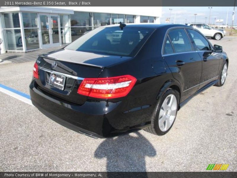 Black / Black 2011 Mercedes-Benz E 350 Sedan