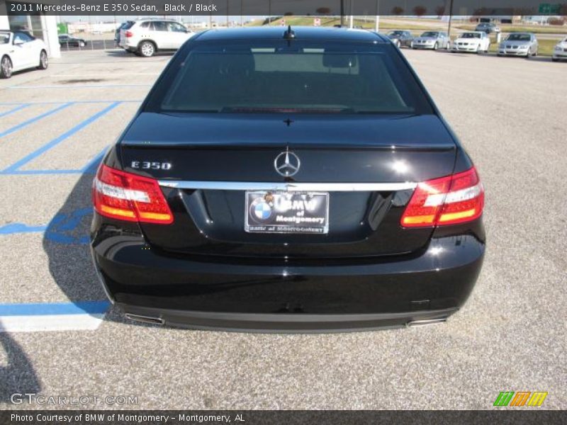 Black / Black 2011 Mercedes-Benz E 350 Sedan
