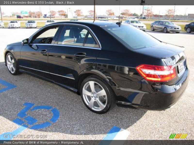 Black / Black 2011 Mercedes-Benz E 350 Sedan
