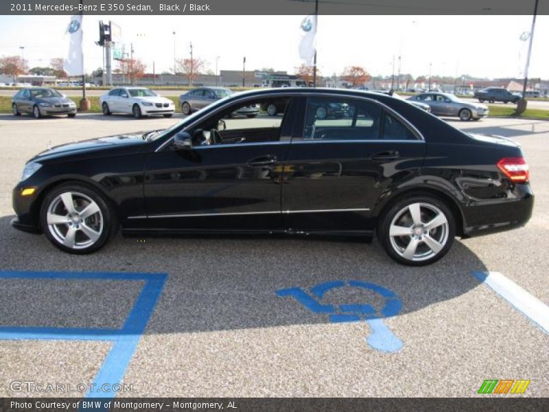 Black / Black 2011 Mercedes-Benz E 350 Sedan