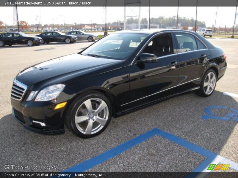 Black / Black 2011 Mercedes-Benz E 350 Sedan