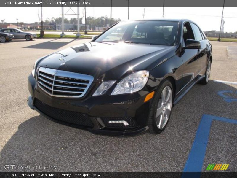 Black / Black 2011 Mercedes-Benz E 350 Sedan