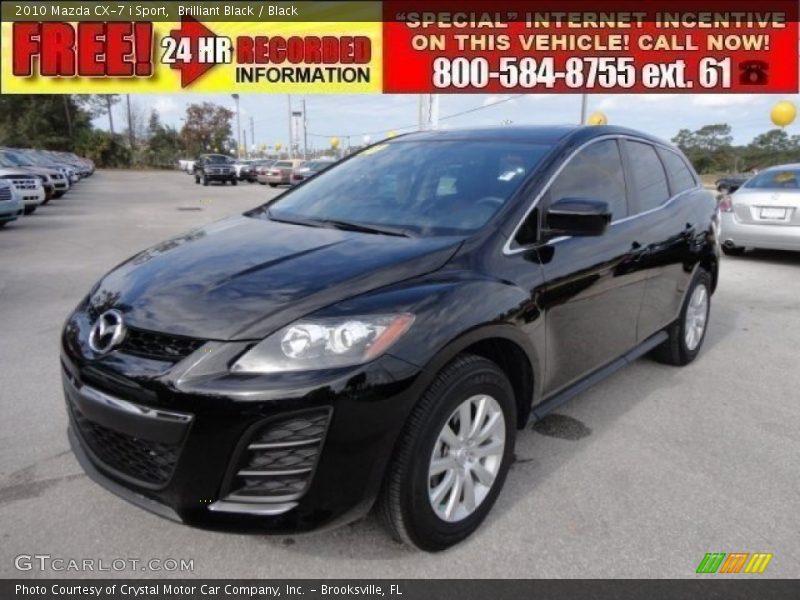 Brilliant Black / Black 2010 Mazda CX-7 i Sport