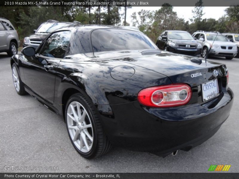 Brilliant Black / Black 2010 Mazda MX-5 Miata Grand Touring Hard Top Roadster