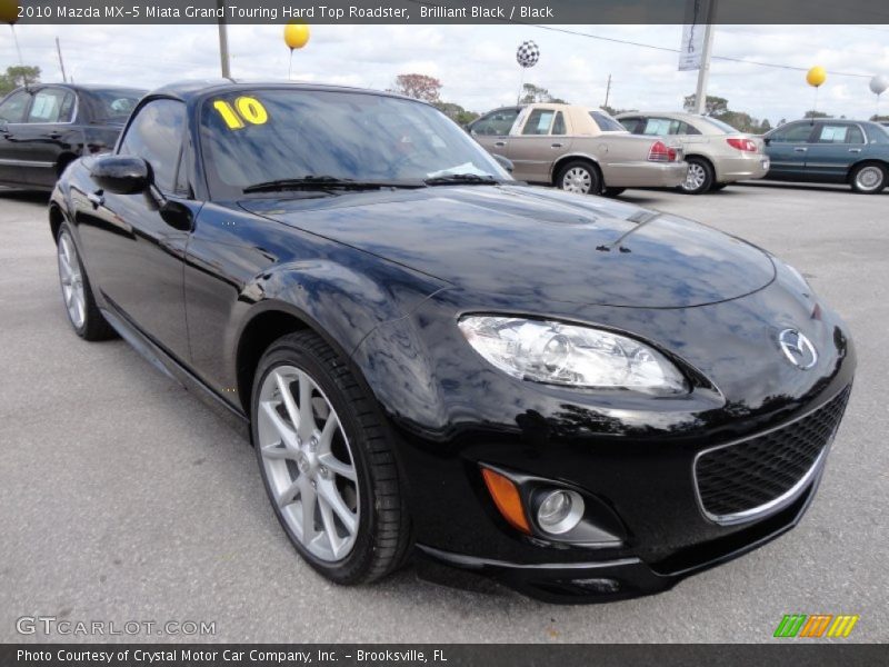 Brilliant Black / Black 2010 Mazda MX-5 Miata Grand Touring Hard Top Roadster