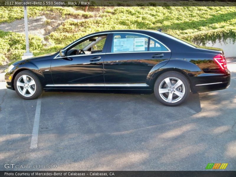 Black / Black 2012 Mercedes-Benz S 550 Sedan