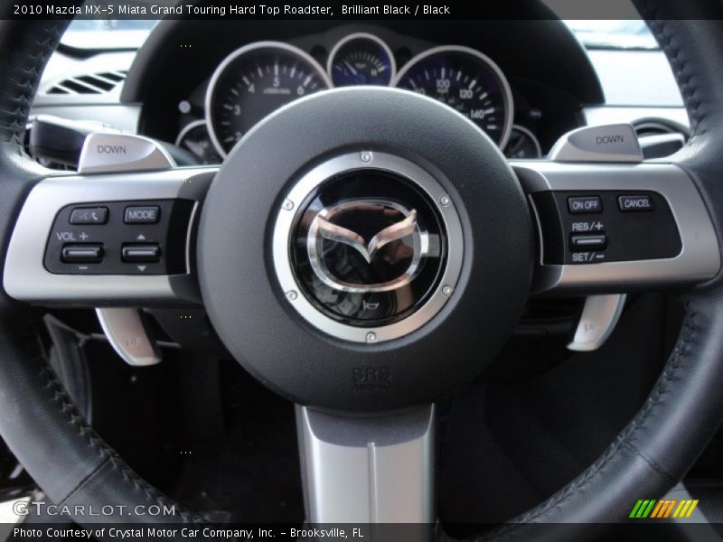 Brilliant Black / Black 2010 Mazda MX-5 Miata Grand Touring Hard Top Roadster