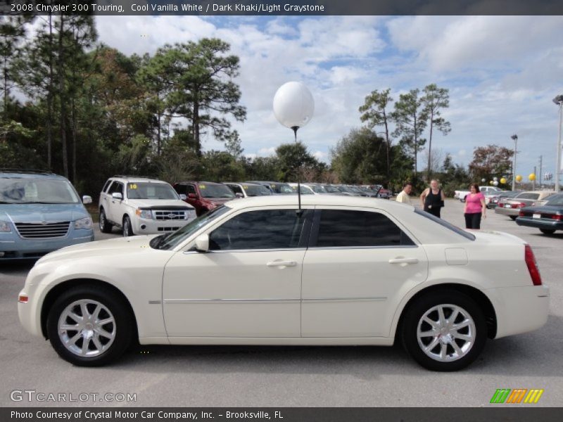 Cool Vanilla White / Dark Khaki/Light Graystone 2008 Chrysler 300 Touring