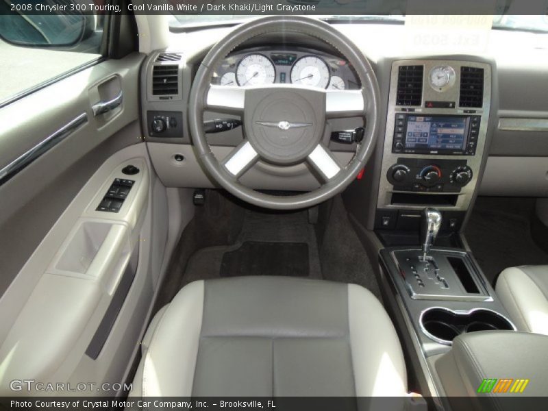 Cool Vanilla White / Dark Khaki/Light Graystone 2008 Chrysler 300 Touring