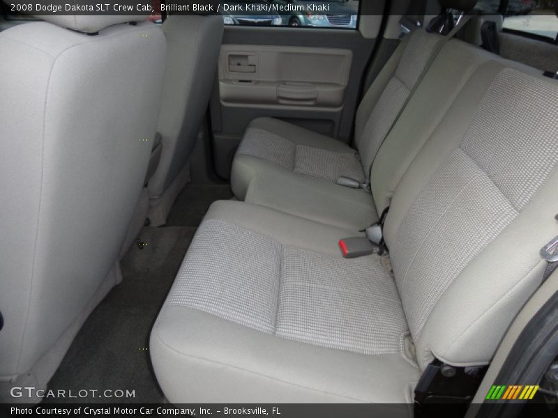 Brilliant Black / Dark Khaki/Medium Khaki 2008 Dodge Dakota SLT Crew Cab