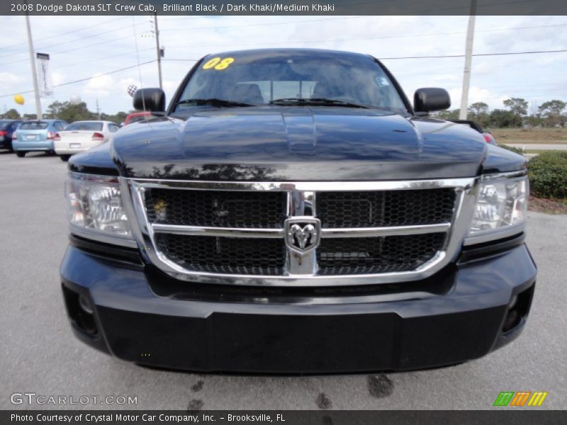 Brilliant Black / Dark Khaki/Medium Khaki 2008 Dodge Dakota SLT Crew Cab
