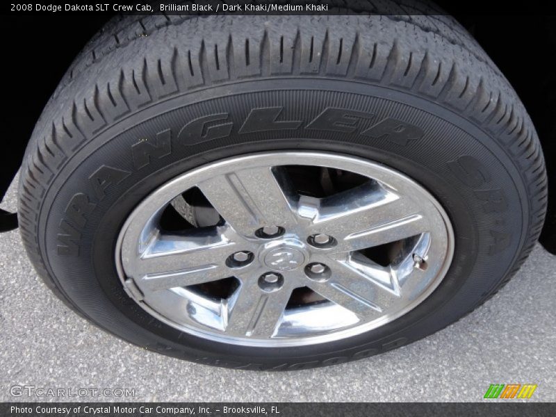 Brilliant Black / Dark Khaki/Medium Khaki 2008 Dodge Dakota SLT Crew Cab