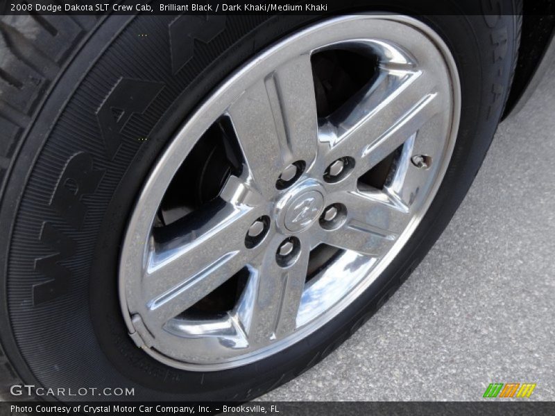Brilliant Black / Dark Khaki/Medium Khaki 2008 Dodge Dakota SLT Crew Cab