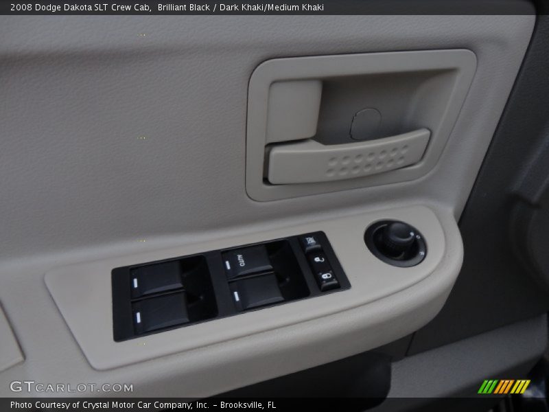 Brilliant Black / Dark Khaki/Medium Khaki 2008 Dodge Dakota SLT Crew Cab