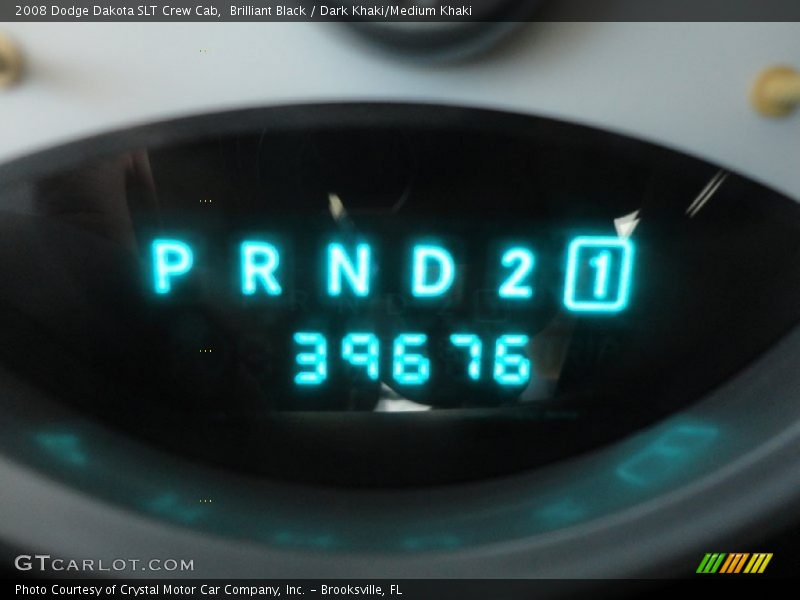 Brilliant Black / Dark Khaki/Medium Khaki 2008 Dodge Dakota SLT Crew Cab