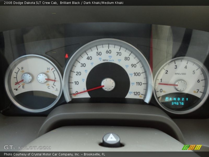 Brilliant Black / Dark Khaki/Medium Khaki 2008 Dodge Dakota SLT Crew Cab