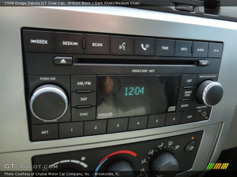 Audio System of 2008 Dakota SLT Crew Cab
