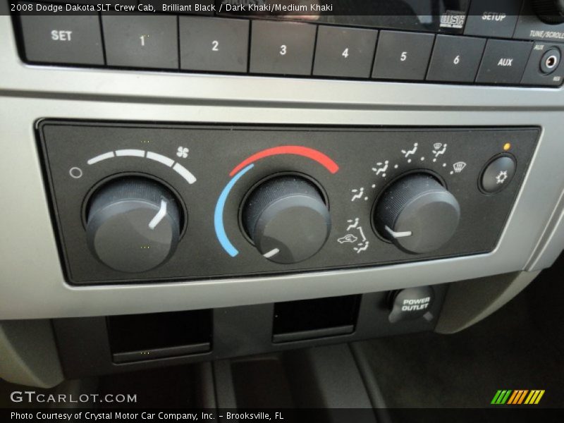 Controls of 2008 Dakota SLT Crew Cab