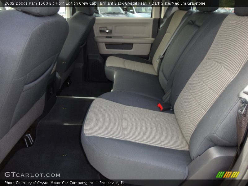 Brilliant Black Crystal Pearl / Dark Slate/Medium Graystone 2009 Dodge Ram 1500 Big Horn Edition Crew Cab