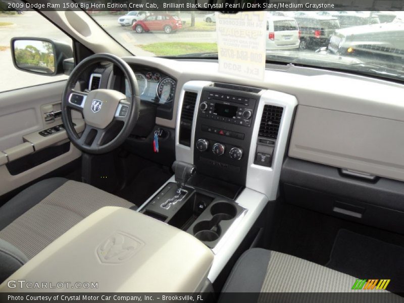 Brilliant Black Crystal Pearl / Dark Slate/Medium Graystone 2009 Dodge Ram 1500 Big Horn Edition Crew Cab