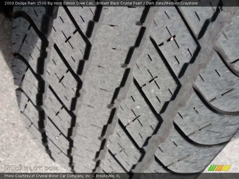 Brilliant Black Crystal Pearl / Dark Slate/Medium Graystone 2009 Dodge Ram 1500 Big Horn Edition Crew Cab