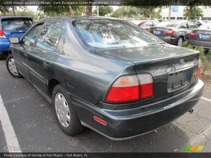 Dark Eucalyptus Green Pearl Metallic / Gray 1996 Honda Accord LX Sedan