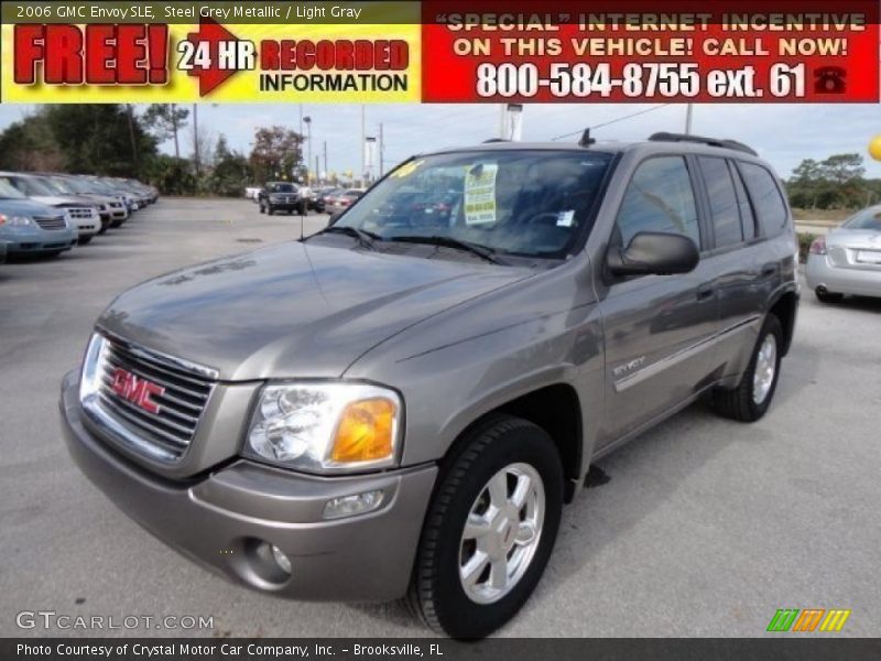 Steel Grey Metallic / Light Gray 2006 GMC Envoy SLE