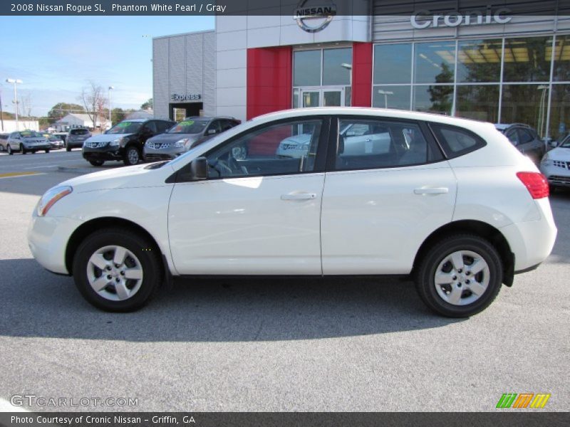 Phantom White Pearl / Gray 2008 Nissan Rogue SL