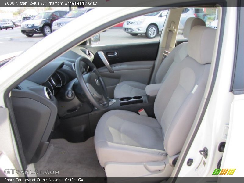 Phantom White Pearl / Gray 2008 Nissan Rogue SL