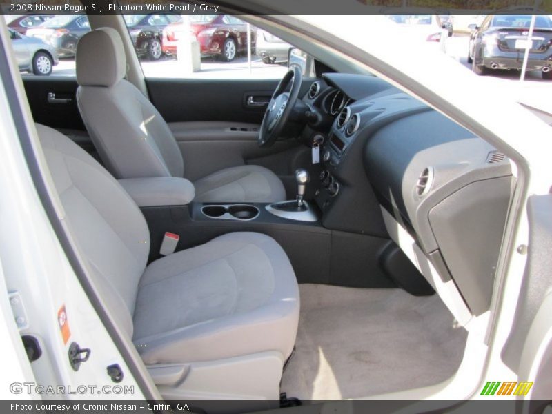 Phantom White Pearl / Gray 2008 Nissan Rogue SL