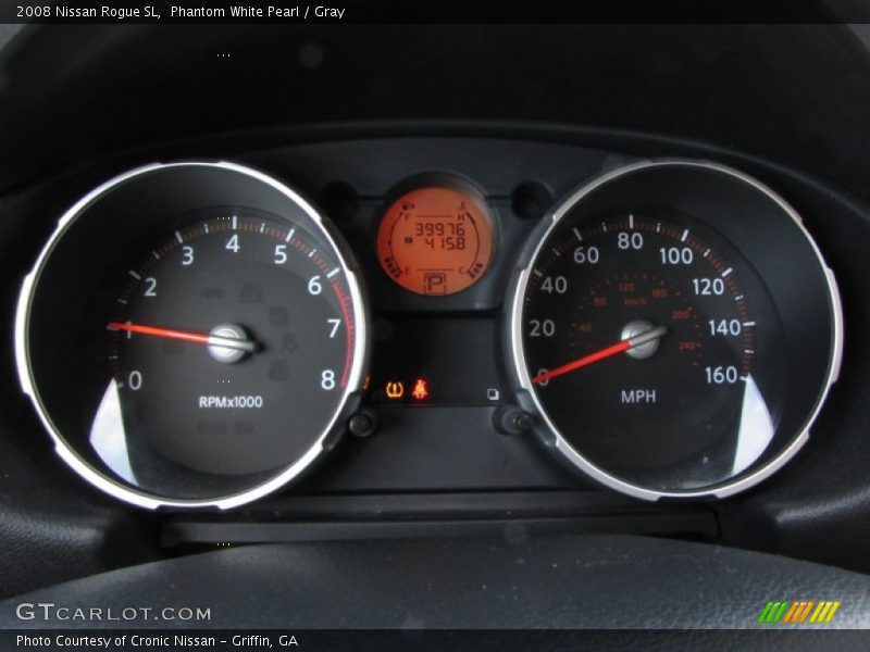 Phantom White Pearl / Gray 2008 Nissan Rogue SL