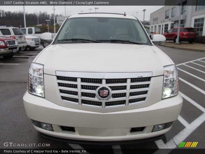 White Diamond / Cocoa/Light Cashmere 2007 Cadillac Escalade AWD