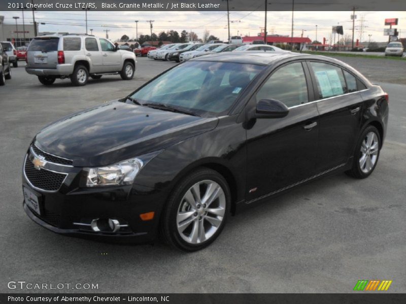 Black Granite Metallic / Jet Black Leather 2011 Chevrolet Cruze LTZ/RS