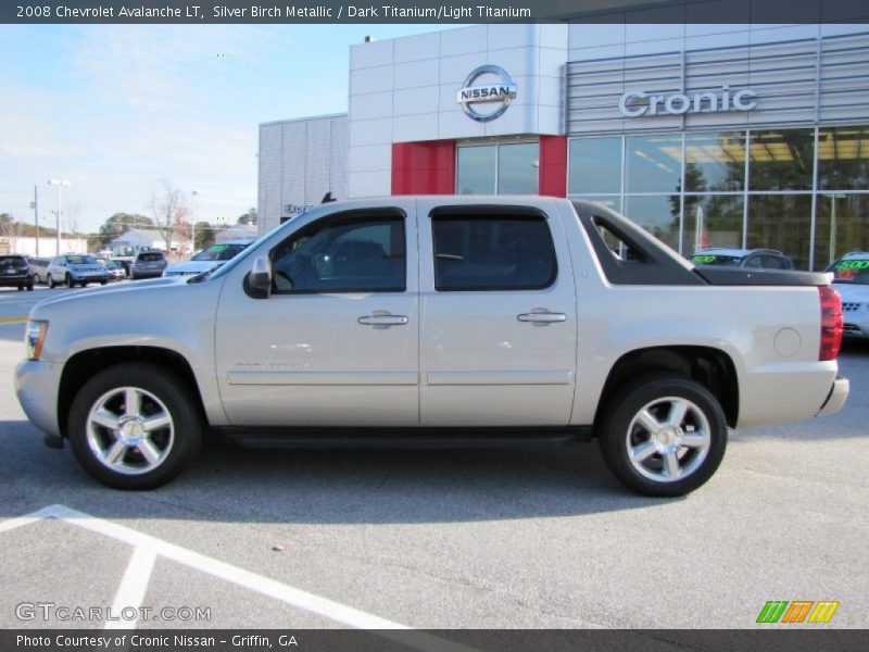 Silver Birch Metallic / Dark Titanium/Light Titanium 2008 Chevrolet Avalanche LT