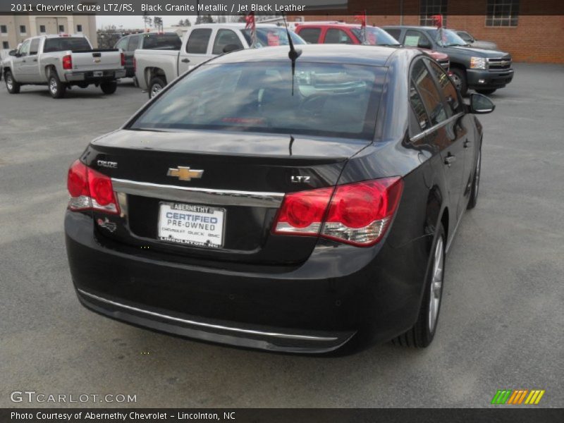 Black Granite Metallic / Jet Black Leather 2011 Chevrolet Cruze LTZ/RS